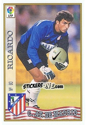 Sticker 90. RICARDO - Las Fichas De La Liga 1997-1998 - Mundicromo