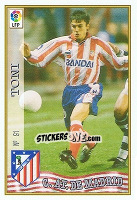 Cromo 91. TONI - Las Fichas De La Liga 1997-1998 - Mundicromo