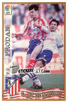 Cromo 92. PRODAN - Las Fichas De La Liga 1997-1998 - Mundicromo