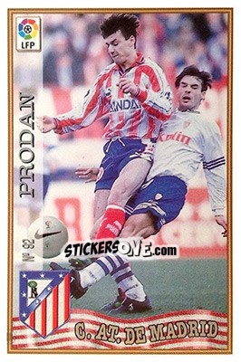 Sticker 92. PRODAN - Las Fichas De La Liga 1997-1998 n. 136 - Mundicromo