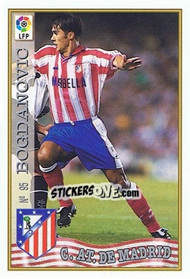 Cromo 95. BOGDANOVIC - Las Fichas De La Liga 1997-1998 - Mundicromo