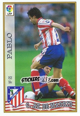 Figurina 95. PABLO - Las Fichas De La Liga 1997-1998 - Mundicromo