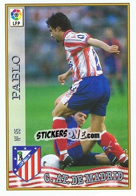 Sticker 95. PABLO - Las Fichas De La Liga 1997-1998 n. 141 - Mundicromo