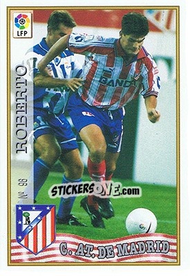 Sticker 96. ROBERTO - Las Fichas De La Liga 1997-1998 - Mundicromo