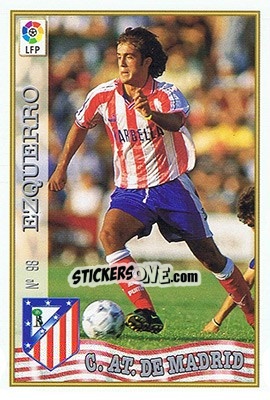 Sticker 98. EZQUERRO - Las Fichas De La Liga 1997-1998 - Mundicromo