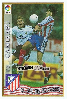 Sticker 99. CAMINERO - Las Fichas De La Liga 1997-1998 - Mundicromo