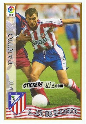Cromo 100. PANTIC - Las Fichas De La Liga 1997-1998 - Mundicromo