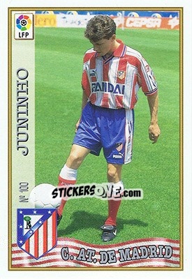 Sticker 100. JUNINHO - Las Fichas De La Liga 1997-1998 n. 148 - Mundicromo