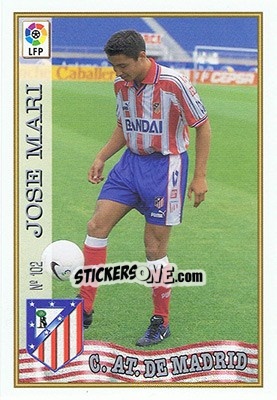 Sticker 102. JOSé MARI - Las Fichas De La Liga 1997-1998 n. 151 - Mundicromo