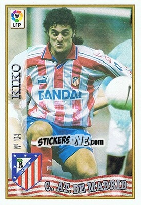 Cromo 104. KIKO - Las Fichas De La Liga 1997-1998 - Mundicromo