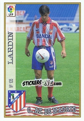 Sticker 105. LARDÍN - Las Fichas De La Liga 1997-1998 - Mundicromo
