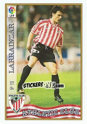 Sticker 113. LARRAÍNZAR - Las Fichas De La Liga 1997-1998 - Mundicromo