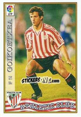 Sticker 114. GOIKOETXEA - Las Fichas De La Liga 1997-1998 - Mundicromo