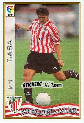 Sticker 114. LASA - Las Fichas De La Liga 1997-1998 n. 166 - Mundicromo