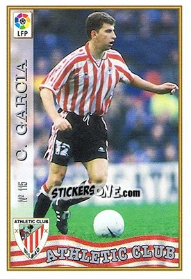Sticker 115. CARLOS GARCÍA - Las Fichas De La Liga 1997-1998 n. 167 - Mundicromo