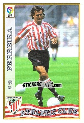 Sticker 120. FERREIRA - Las Fichas De La Liga 1997-1998 - Mundicromo