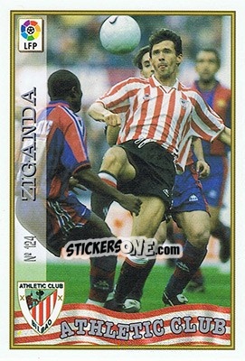 Cromo 124. ZIGANDA - Las Fichas De La Liga 1997-1998 - Mundicromo