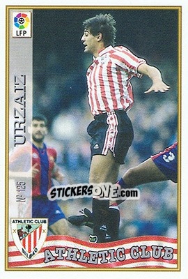 Cromo 125. URZAIZ - Las Fichas De La Liga 1997-1998 - Mundicromo