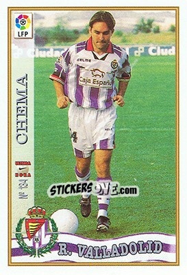 Sticker 134. U.H. CHEMA - Las Fichas De La Liga 1997-1998 - Mundicromo