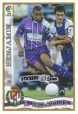 Cromo 139. BENJAMÍN - Las Fichas De La Liga 1997-1998 - Mundicromo