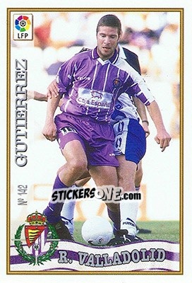Cromo 142. GUTIéRREZ - Las Fichas De La Liga 1997-1998 - Mundicromo