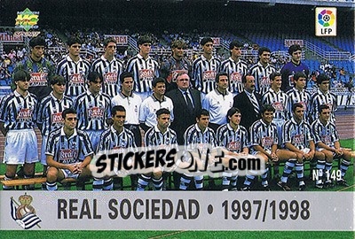 Sticker 149. PLANTILLA - Las Fichas De La Liga 1997-1998 - Mundicromo