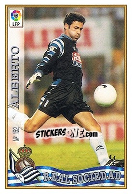 Sticker 152. ALBERTO - Las Fichas De La Liga 1997-1998 - Mundicromo
