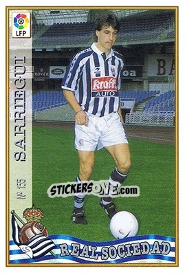 Sticker 155. SARRIEGI - Las Fichas De La Liga 1997-1998 - Mundicromo