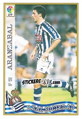 Sticker 156. ARANZÁBAL - Las Fichas De La Liga 1997-1998 - Mundicromo