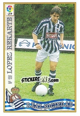 Sticker 156. LóPEZ REKARTE - Las Fichas De La Liga 1997-1998 - Mundicromo