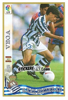 Sticker 159. U.H. VEGA - Las Fichas De La Liga 1997-1998 - Mundicromo