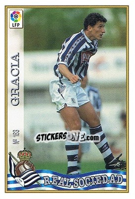 Sticker 163. GRACIA - Las Fichas De La Liga 1997-1998 - Mundicromo