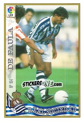 Sticker 164. DE PAULA - Las Fichas De La Liga 1997-1998 - Mundicromo