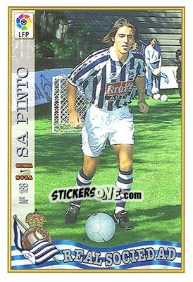 Sticker 168. U.H. SA PINTO - Las Fichas De La Liga 1997-1998 n. 243 - Mundicromo