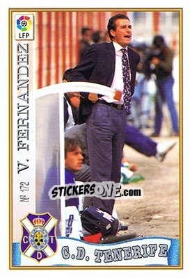 Sticker 172. V. FERNÁNDEZ - Las Fichas De La Liga 1997-1998 - Mundicromo