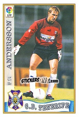 Sticker 174. ANDERSON - Las Fichas De La Liga 1997-1998 - Mundicromo