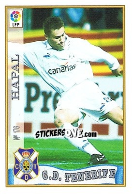 Sticker 176. HAPAL - Las Fichas De La Liga 1997-1998 n. 255 - Mundicromo
