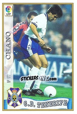 Sticker 177. CHANO - Las Fichas De La Liga 1997-1998 - Mundicromo