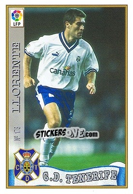 Sticker 178. LLORENTE - Las Fichas De La Liga 1997-1998 n. 258 - Mundicromo