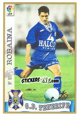 Sticker 181. ROBAINA - Las Fichas De La Liga 1997-1998 - Mundicromo