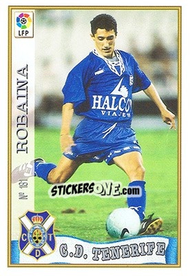 Cromo 181. ROBAINA - Las Fichas De La Liga 1997-1998 n. 264 - Mundicromo