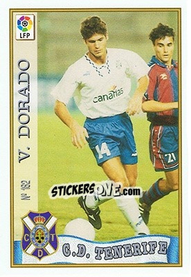 Sticker 182. VIVAR DORADO - Las Fichas De La Liga 1997-1998 - Mundicromo