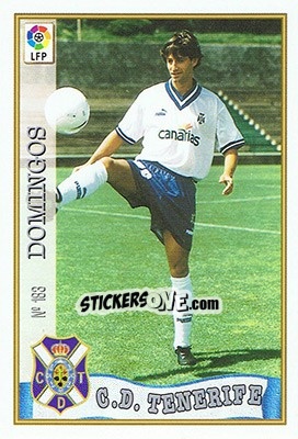 Cromo 183. DOMINGOS - Las Fichas De La Liga 1997-1998 - Mundicromo