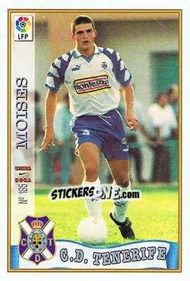 Sticker 185. U.H. MOISéS - Las Fichas De La Liga 1997-1998 - Mundicromo