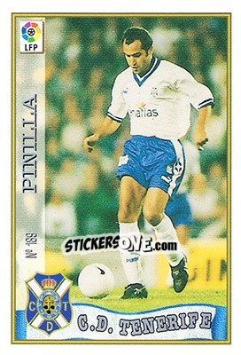 Cromo 189. PINILLA - Las Fichas De La Liga 1997-1998 - Mundicromo