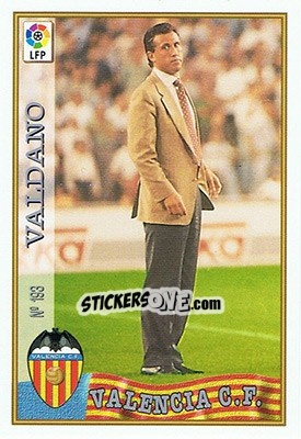 Cromo 193. VALDANO - Las Fichas De La Liga 1997-1998 - Mundicromo