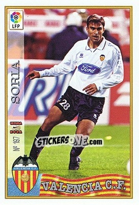 Sticker 197. U.H. SORIA - Las Fichas De La Liga 1997-1998 - Mundicromo