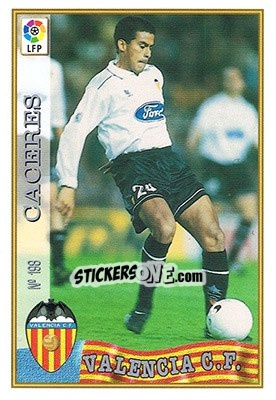 Cromo 198. CÁCERES - Las Fichas De La Liga 1997-1998 n. 287 - Mundicromo