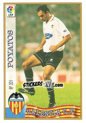 Sticker 201. Poyatos - Las Fichas De La Liga 1997-1998 - Mundicromo