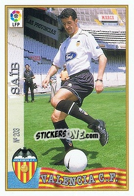 Sticker 203. SAIB - Las Fichas De La Liga 1997-1998 - Mundicromo